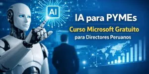 Mão robótica aponta para AI em futuro de negócio